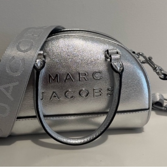 Marc Jacobs Metallic Silver Crossbody Bag
